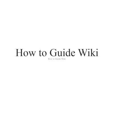 howtoguide wiki